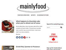 Tablet Screenshot of mainlyfood.com